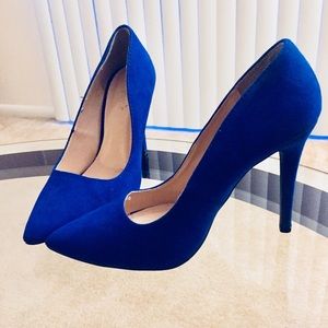 SEXY BLUE SUEDE HEELS ‼️✨